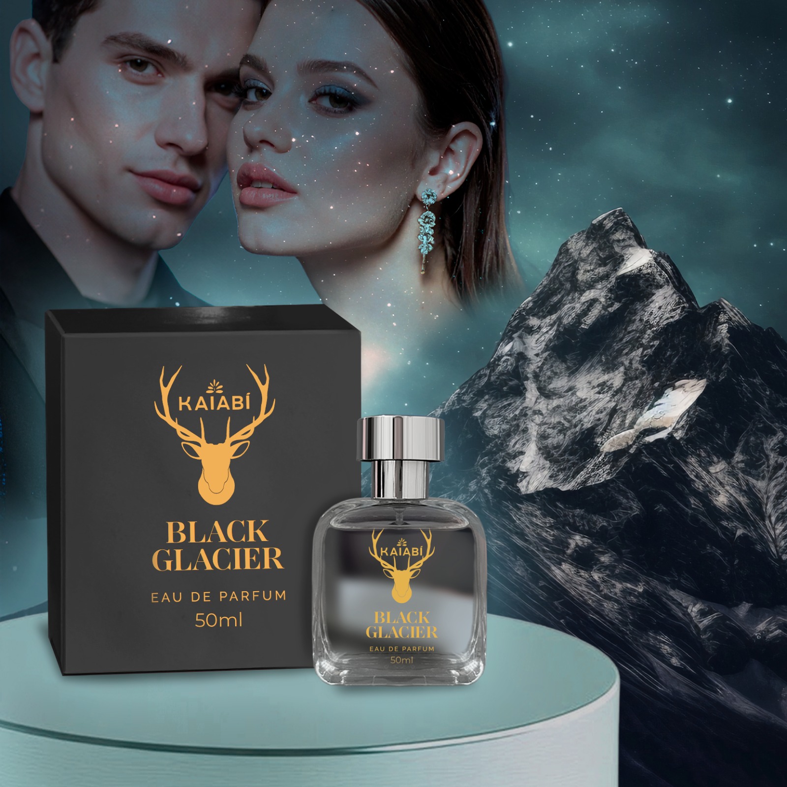 Perfume Árabe Unissex Black Glacier 50ml.